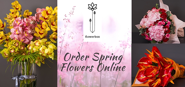 Elegant premium bouquet designed by Flowerbox floral shop