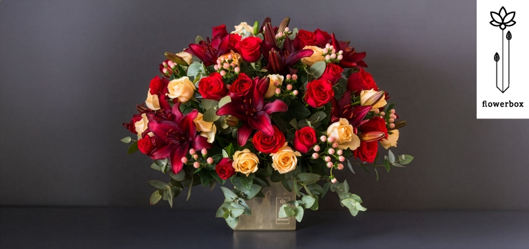 Luxury flowers arranged beautifully with premium fresh blooms